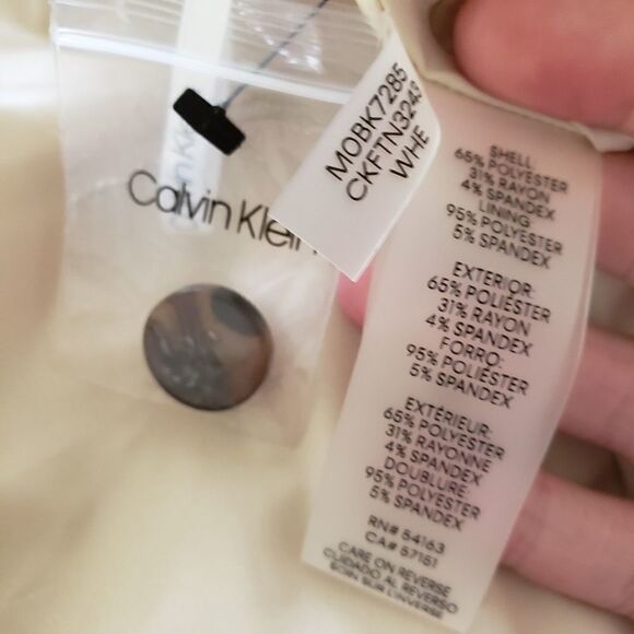 Calvin Klein Mid-Rise Ankle Straight Leg Pants - Picture 7 of 7